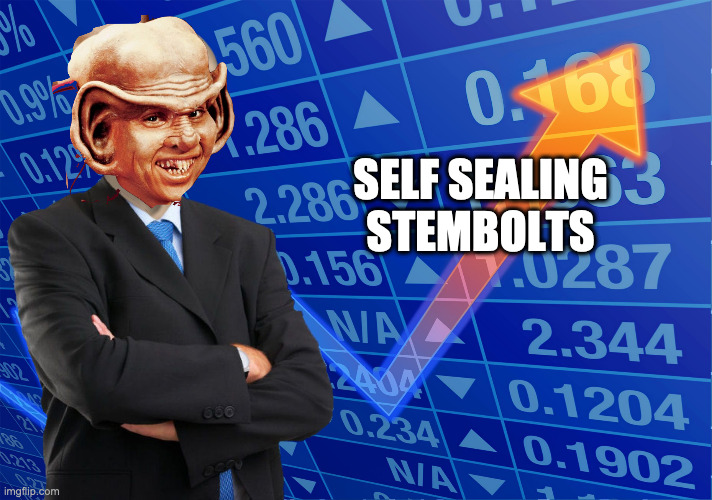 STONKS without STONKS | SELF SEALING STEMBOLTS | image tagged in stonks without stonks,risa | made w/ Imgflip meme maker