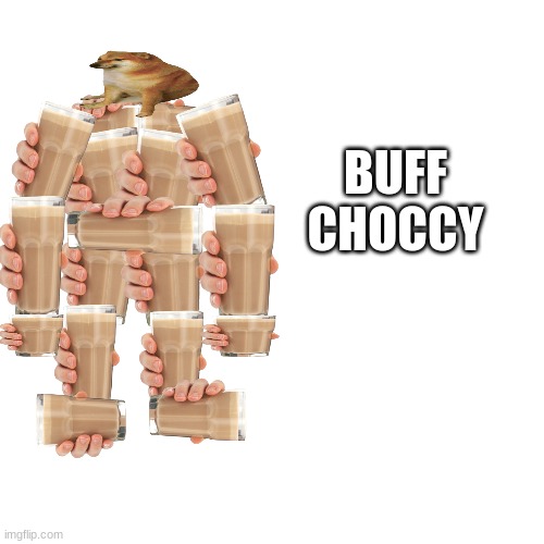 boom | BUFF
CHOCCY | image tagged in memes,blank transparent square,cheems,choccy,tournament | made w/ Imgflip meme maker