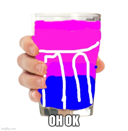 Bi Milk sticker | OH OK | image tagged in bi milk sticker | made w/ Imgflip meme maker