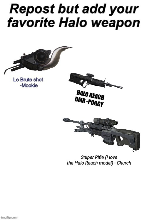 HALO REACH DMR -POGGY | made w/ Imgflip meme maker
