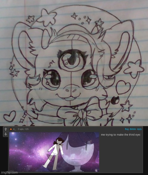 OG post: https://imgflip.com/i/55h96p?nerp=1618333429#com10924136 | image tagged in third eye | made w/ Imgflip meme maker