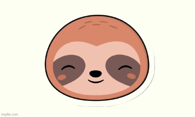 Happy sloth transparent | image tagged in happy sloth transparent | made w/ Imgflip meme maker
