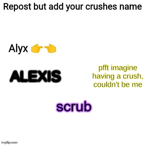 ALEXIS; ALEXIS | made w/ Imgflip meme maker