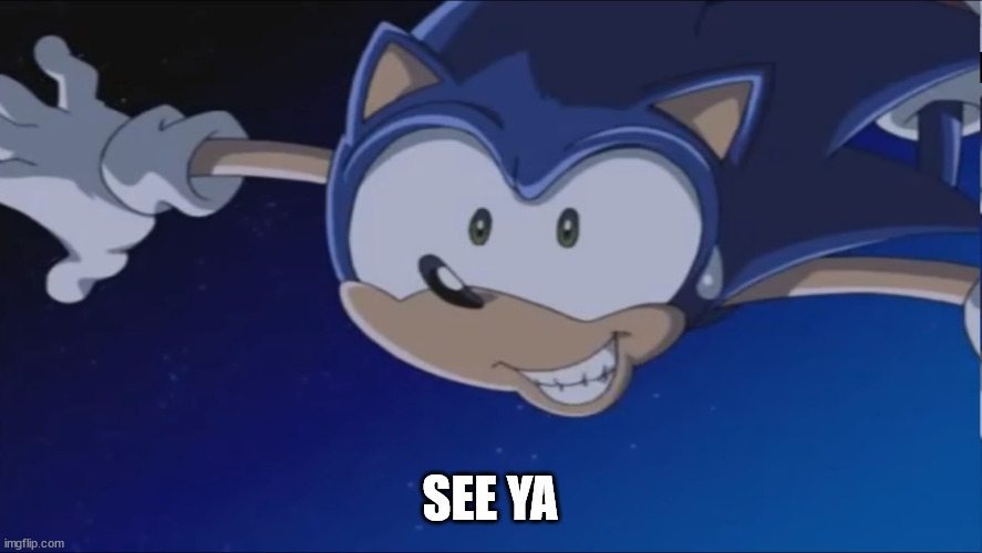 See Ya - Sonic X | SEE YA | image tagged in see ya - sonic x | made w/ Imgflip meme maker