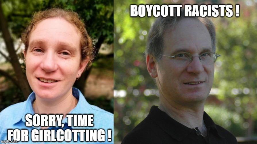 girlcotting | BOYCOTT RACISTS ! SORRY, TIME FOR GIRLCOTTING ! | image tagged in appearances matter | made w/ Imgflip meme maker