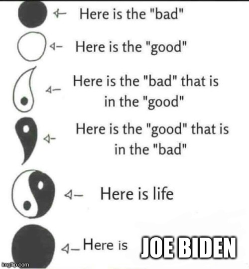 Here is the bad | JOE BIDEN | image tagged in here is the bad | made w/ Imgflip meme maker