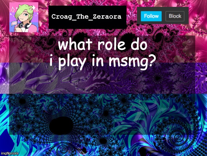 Announcement Template | what role do i play in msmg? | image tagged in announcement template | made w/ Imgflip meme maker