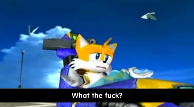 High Quality tails wtf Blank Meme Template