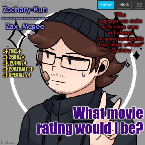 I think PG-13 For the MOST PART | What movie rating would I be? | made w/ Imgflip meme maker