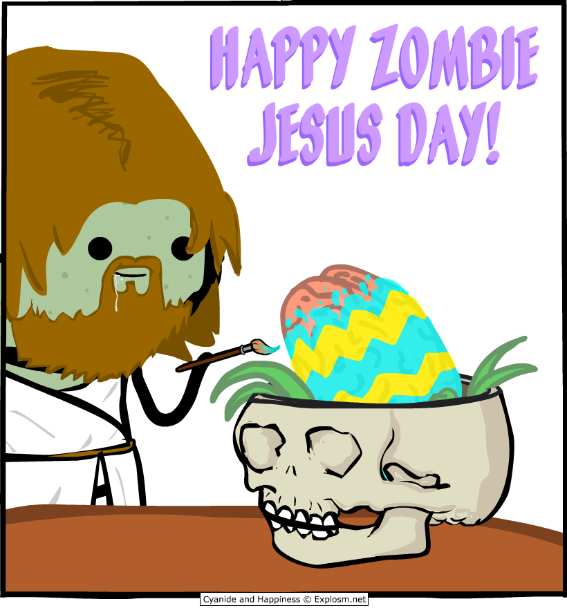 happy zombie jesus day Blank Meme Template