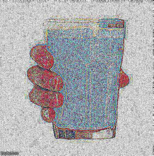 Bluby wasn’t fried as long.  It just doesn’t come out right when intensely fried. | image tagged in deep fried bluby milk | made w/ Imgflip meme maker