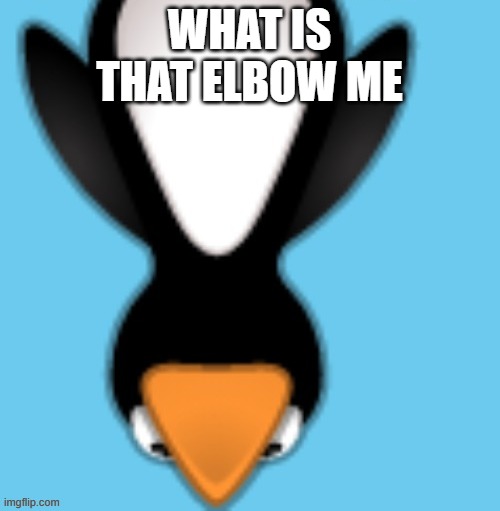 WHAT IS THAT ELBOW ME | made w/ Imgflip meme maker