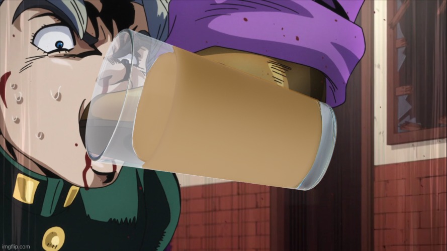 Just Koichi enjoying some choccy milk | made w/ Imgflip meme maker