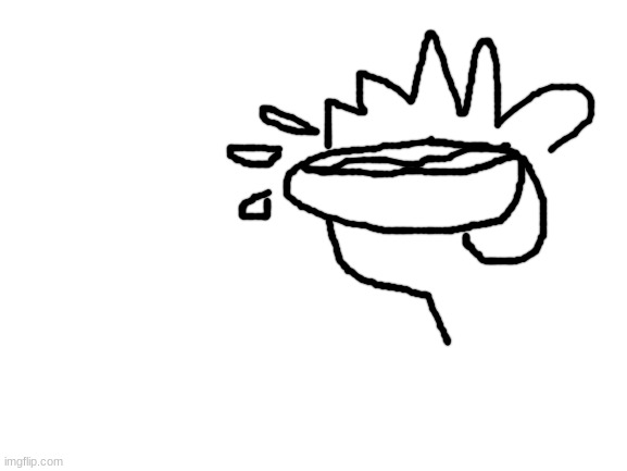 I'm trying to draw a hot dog ,what do you guys think of it? I'll try to color it | image tagged in blank white template | made w/ Imgflip meme maker