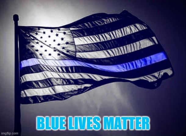Blue Lives Matter | BLUE LIVES MATTER | image tagged in blue lives matter | made w/ Imgflip meme maker