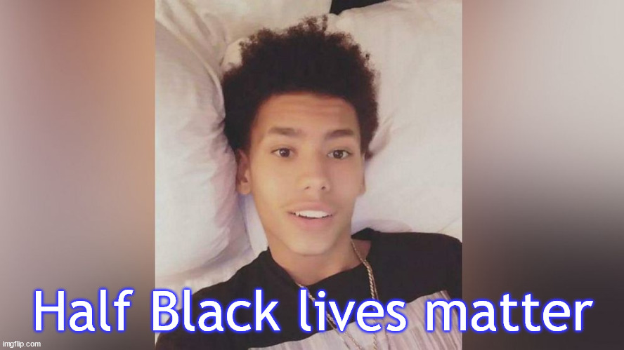 Black lives matter | Half Black lives matter | image tagged in blm | made w/ Imgflip meme maker