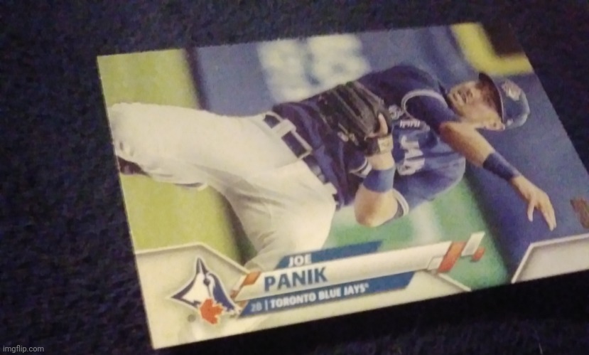 Joe panik | image tagged in baseball cards | made w/ Imgflip meme maker