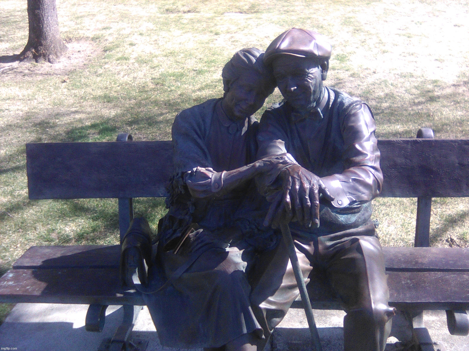 Statue on a bench in CDA | image tagged in share | made w/ Imgflip meme maker
