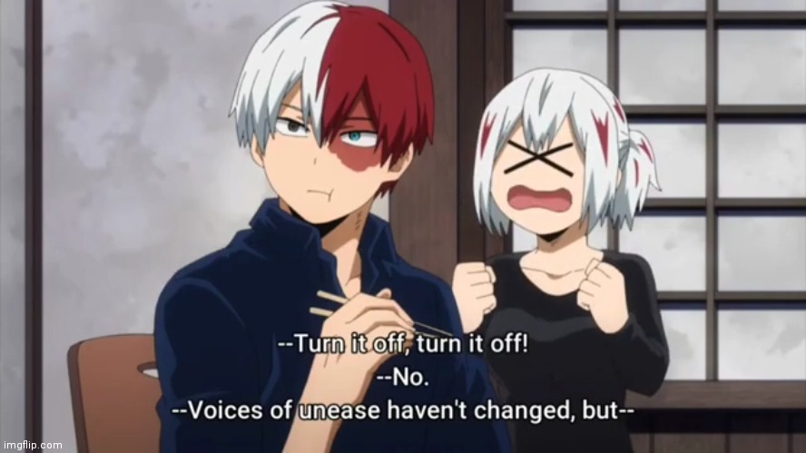i really find this scene cute ngl | image tagged in todoroki | made w/ Imgflip meme maker