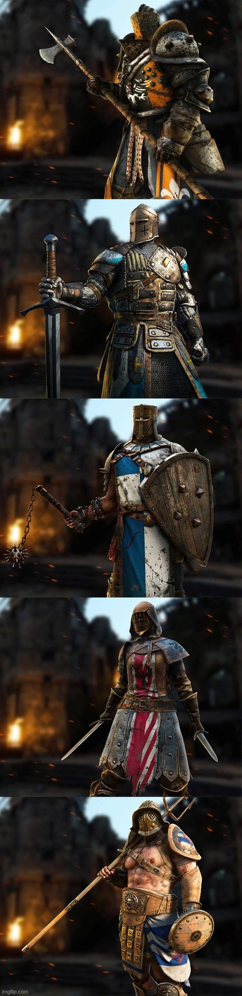 Which type Crusader are you? | image tagged in for honor,crusader | made w/ Imgflip meme maker
