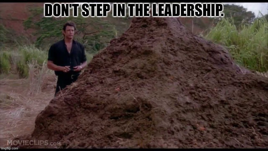 That is one big pile of shit | DON'T STEP IN THE LEADERSHIP. | image tagged in that is one big pile of shit,dilbert | made w/ Imgflip meme maker