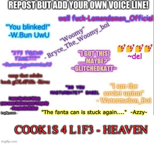 Happy | COOK1S 4 L1F3 - HEAVEN | made w/ Imgflip meme maker