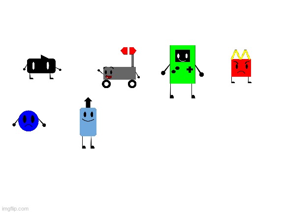 some object show i made | image tagged in blank white template | made w/ Imgflip meme maker