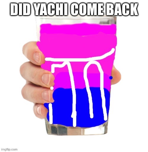 Bi milk | DID YACHI COME BACK | image tagged in bi milk | made w/ Imgflip meme maker