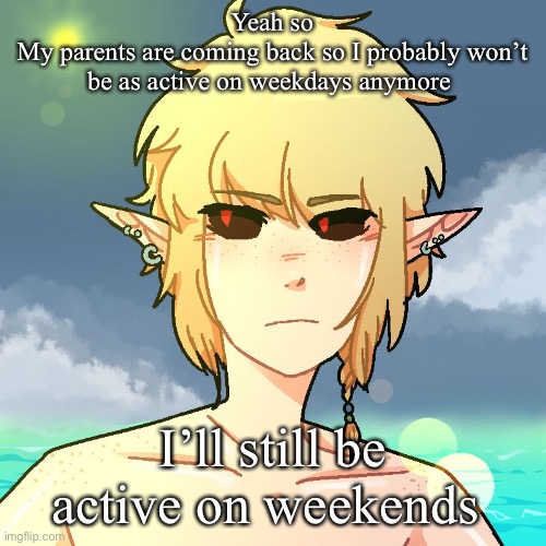 Just a heads up | Yeah so
My parents are coming back so I probably won’t be as active on weekdays anymore; I’ll still be active on weekends | image tagged in ben | made w/ Imgflip meme maker