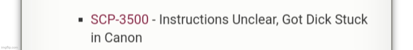 No context SCP names | made w/ Imgflip meme maker