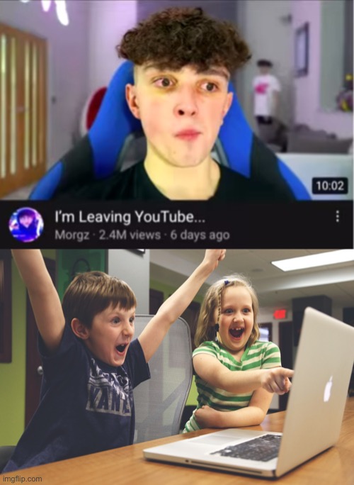 image tagged in excited happy kids pointing at computer monitor | made w/ Imgflip meme maker