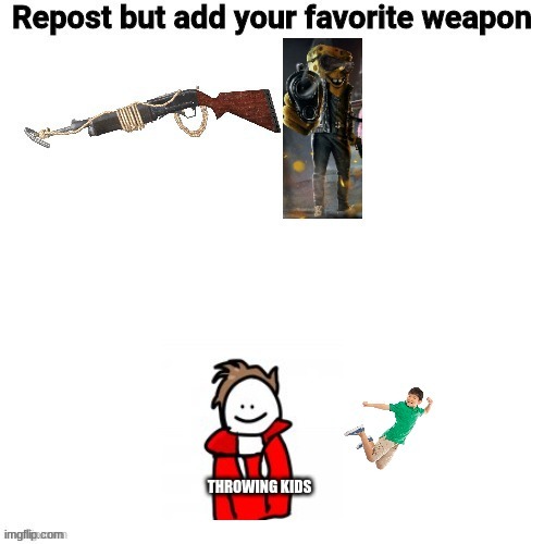 repost | image tagged in kid throwing | made w/ Imgflip meme maker