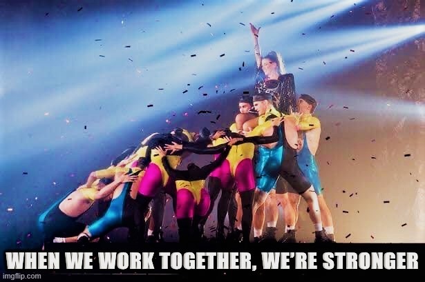 Straights & gays, cis & trans: We're all part of the human family. | image tagged in dannii when we work together we're stronger | made w/ Imgflip meme maker