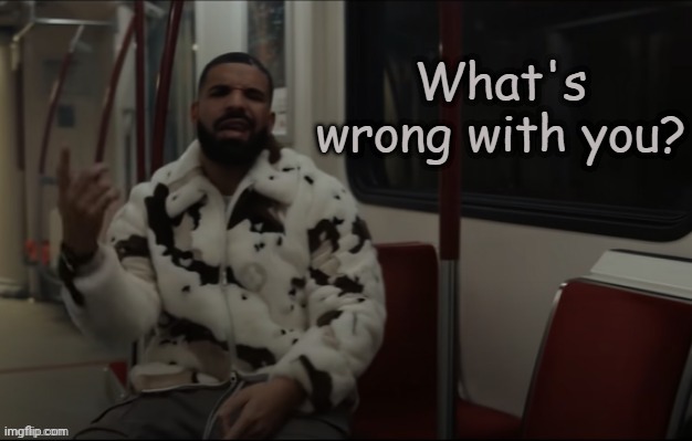 image tagged in drake what's wrong with you | made w/ Imgflip meme maker