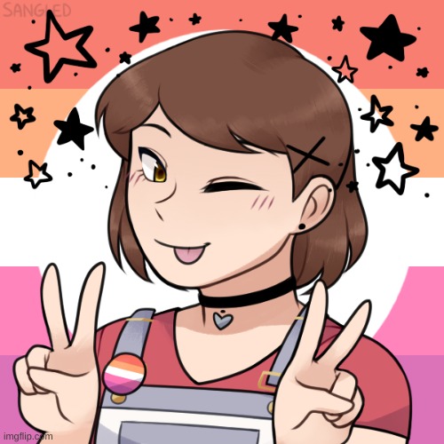 Me but in picrew~ (Its actually pretty accurete) | image tagged in picrew,me,lesbian | made w/ Imgflip meme maker