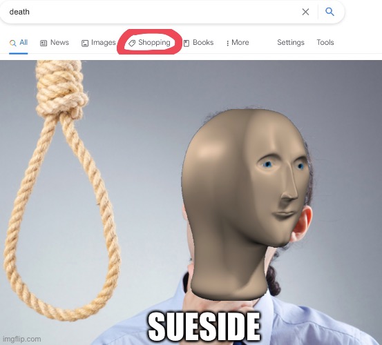 SUESIDE | image tagged in noose | made w/ Imgflip meme maker