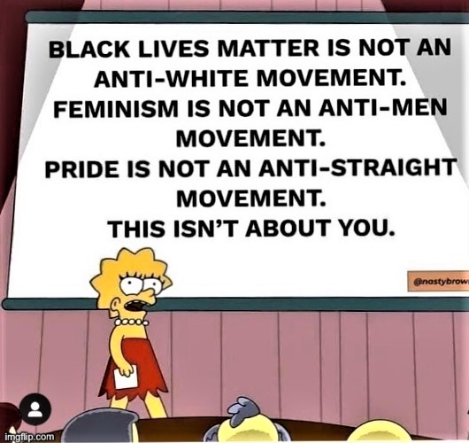 BLM is not an anti-white movement Blank Meme Template