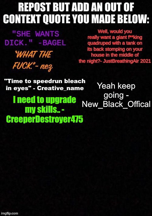 Yeah keep going - New_Black_Offical | made w/ Imgflip meme maker