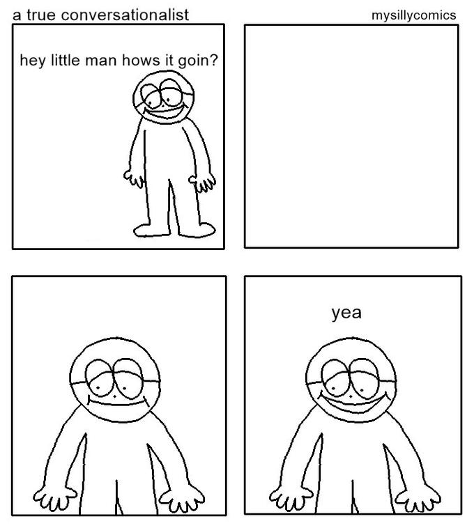 How’s it going little man Blank Meme Template