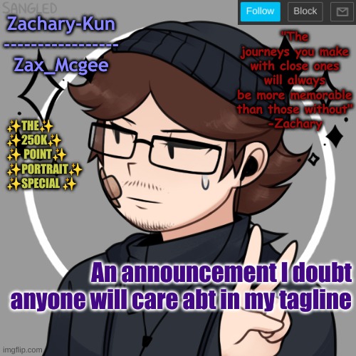 Surprise surprise, I'll come on once I'm stable bc rn I'm so broken | An announcement I doubt anyone will care abt in my tagline | made w/ Imgflip meme maker