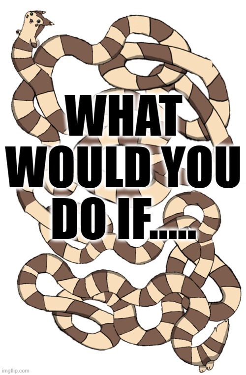 ( ͡° ͜ʖ ͡°) | WHAT WOULD YOU DO IF..... | image tagged in ultra longboi furret | made w/ Imgflip meme maker
