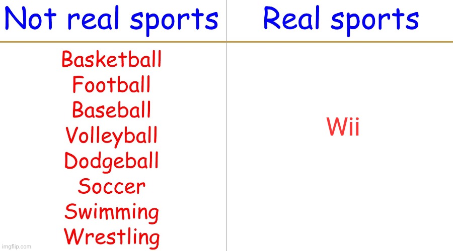 Real sports | Wii | image tagged in real sports | made w/ Imgflip meme maker
