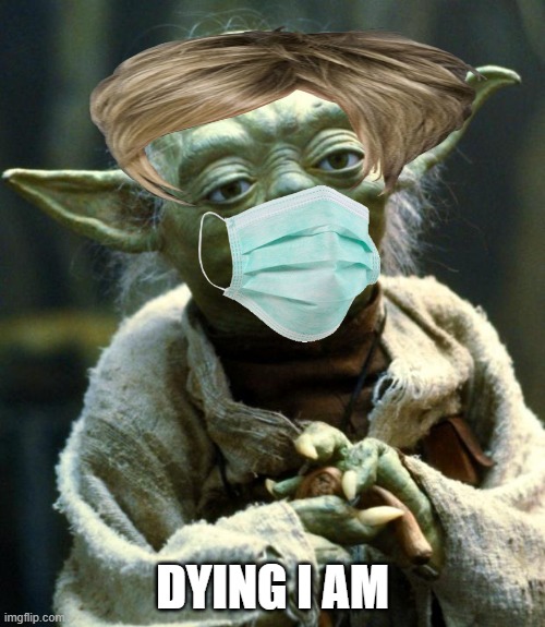 Explains itself | DYING I AM | image tagged in memes,star wars yoda | made w/ Imgflip meme maker