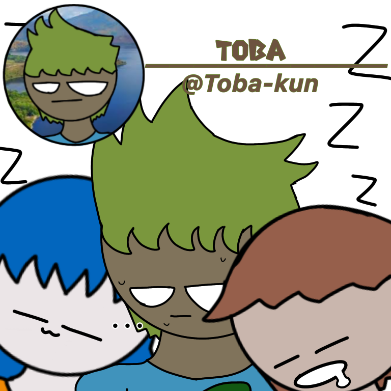 Toba-kun announcement template Blank Meme Template