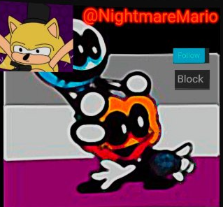 NightmareMario announcement thingy Blank Meme Template