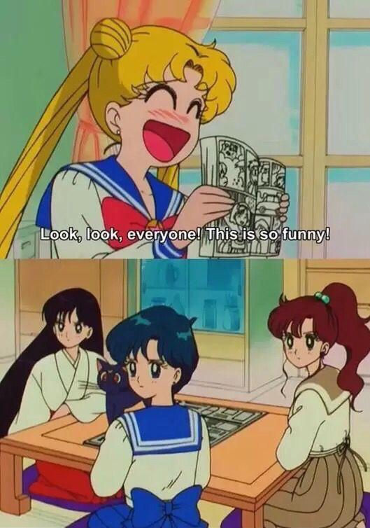 Sailor moon meme template Blank Meme Template