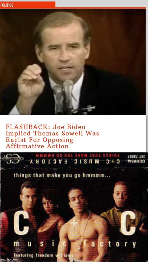 I bet a Liberal will say "This was from 30+ years ago" | image tagged in things that make you go hmmm,liberals,racist | made w/ Imgflip meme maker