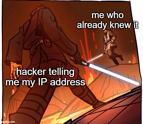 I'm 4 parallel universes ahead of you | me who already knew it; hacker telling me my IP address | image tagged in star wars jojo s walk short version | made w/ Imgflip meme maker