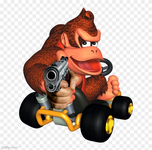 this was the perfict image to put the gun hand on | image tagged in yeet,gun,donkey kong | made w/ Imgflip meme maker