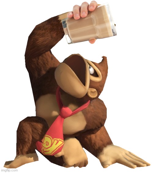 donkey kong | image tagged in choccy milk | made w/ Imgflip meme maker